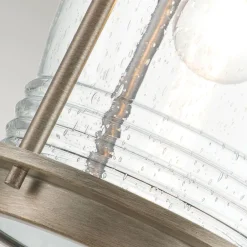 Außenwandleuchten|Gartenlaternen*Elstead Außenwandleuchte E27 IP44 40,4 cm hoch Vintage Glas Alum