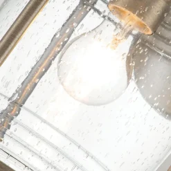 Außenwandleuchten|Gartenlaternen*Elstead Außenwandleuchte E27 IP44 40,4 cm hoch Vintage Glas Alum