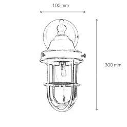 Außenwandleuchten|Lampen Aus Aller Welt*Giovanni Battista Außenwandleuchte echtes Messing Maritim