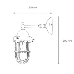 Außenwandleuchten|Lampen Aus Aller Welt*Giovanni Battista Außenwandleuchte echtes Messing Maritim