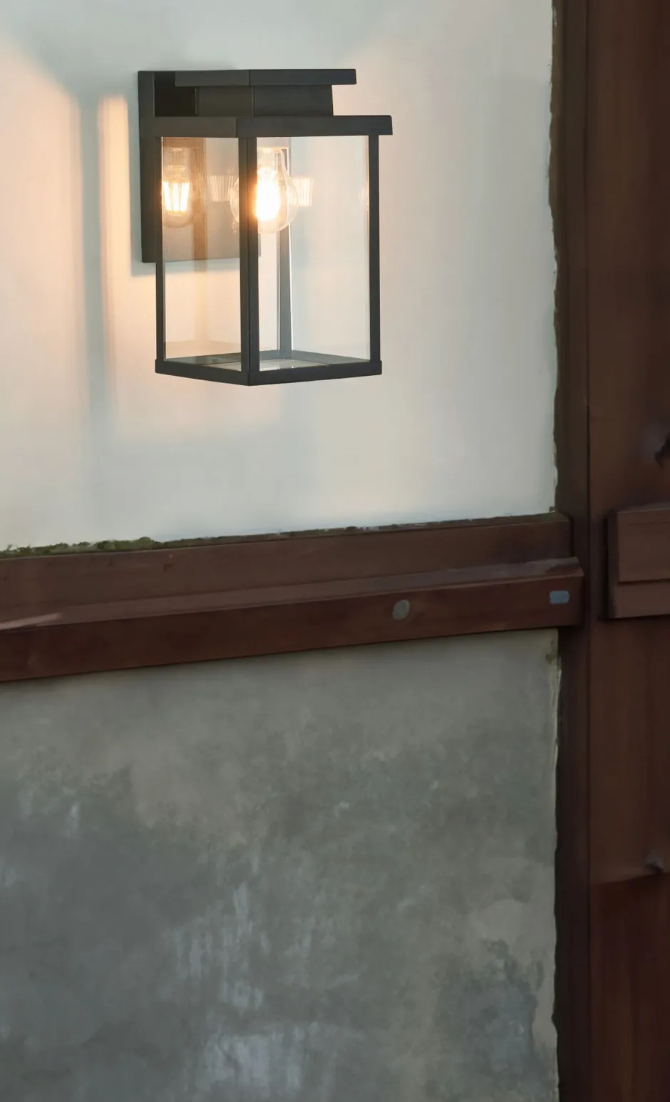 Eco-Light Außenwandleuchte Glas Aluminium Modern E27 IP44 H:28 cm< Metall Lampen|Moderne Außenleuchten