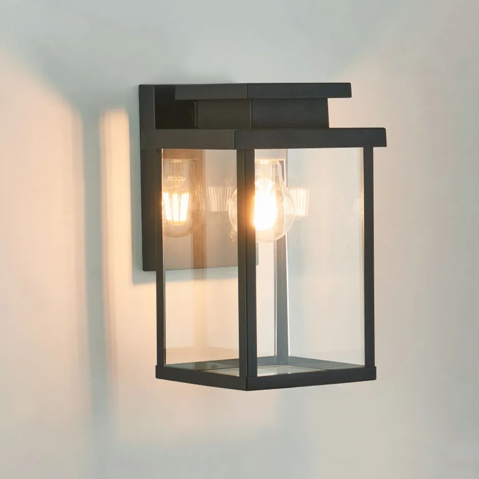 Eco-Light Außenwandleuchte Glas Aluminium Modern E27 IP44 H:28 cm< Metall Lampen|Moderne Außenleuchten