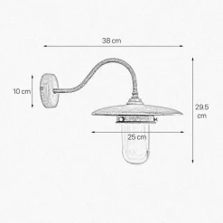 Giovanni Battista Außenwandleuchte in Bronze Antik matt IP44 E27 Messing< Außenleuchten Antik|Außenleuchten Messing