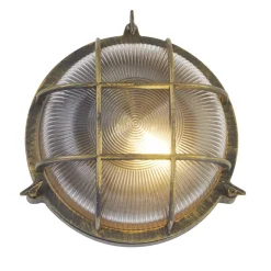 Rustikale Lampen|Metall Lampen*Searchlight Außenwandleuchte IP44 D: 26,5 cm E27 rund