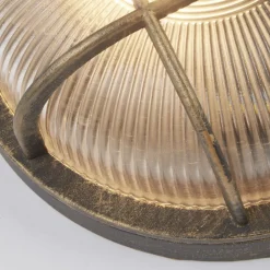 Rustikale Lampen|Metall Lampen*Searchlight Außenwandleuchte IP44 D: 26,5 cm E27 rund