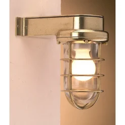 Laura Suardi Außenwandleuchte Laterne Messing Haus Hof Maritim< Außenleuchten Antik|Außenleuchten Messing