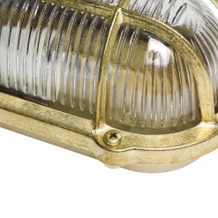 Lido Außenwandleuchte Maritim Rustikal aus Echt-Messing< Rustikale Lampen|Metall Lampen