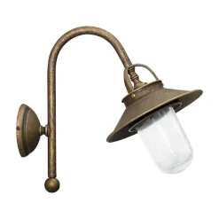 Außenleuchten Antik|Außenwandleuchten*Giovanni Battista Außenwandleuchte Messing Giada