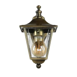 Rustikale Lampen|Metall Lampen*Lido Außenwandleuchte Messing Haustür Rustikal IP43