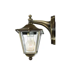 Rustikale Lampen|Metall Lampen*Lido Außenwandleuchte Messing Haustür Rustikal IP43