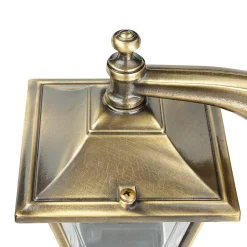 Rustikale Lampen|Metall Lampen*Lido Außenwandleuchte Messing Haustür Rustikal IP43