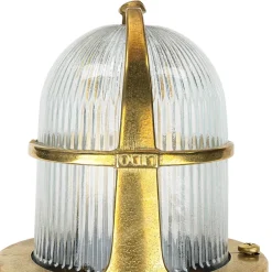 Lido Außenwandleuchte Messing IP64 Maritim Haus SANTORIN< Außenwandleuchten|Rustikale Lampen