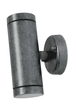 Außenwandleuchten|Messinglampen*Andromeda Außenwandleuchte Messing massiv Glas Up Down H: 16,5 cm