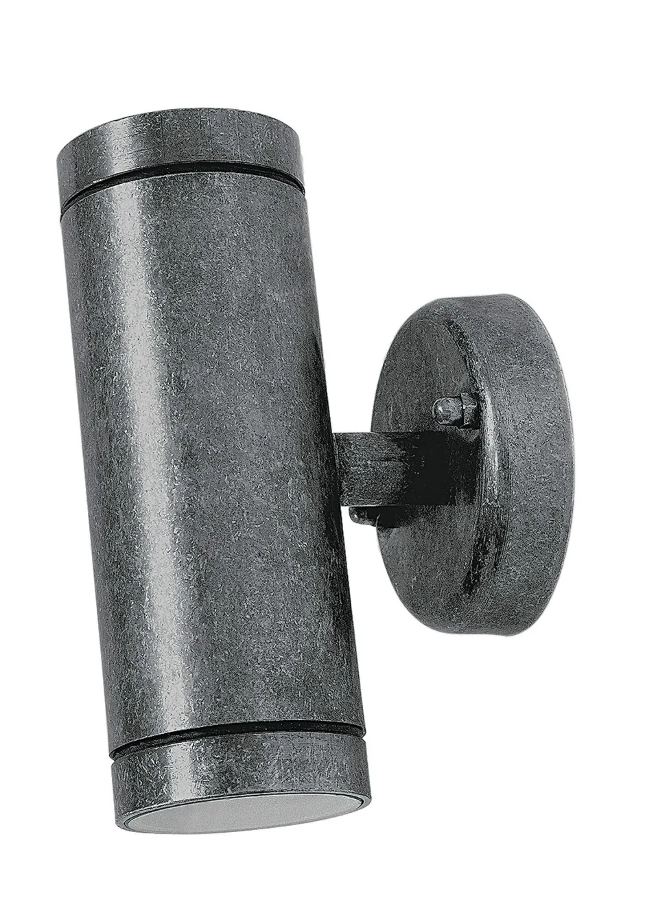 Außenwandleuchten|Messinglampen*Andromeda Außenwandleuchte Messing massiv Glas Up Down H: 16,5 cm