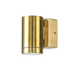 Lido Außenwandleuchte Modern aus Messing GU10 rund Haus< Außenwandleuchten|Moderne Lampen