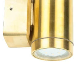 Lido Außenwandleuchte Modern aus Messing GU10 rund Haus< Außenwandleuchten|Moderne Lampen