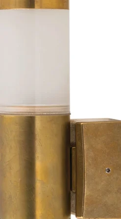 Lido Außenwandleuchte Rustikal Messing rund IP64 Haustür< Außenwandleuchten|Moderne Lampen