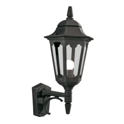 Rustikale Lampen|Vintage Lampen*Elstead Außenwandleuchte Schwarz Rustikal IP43 Haustür