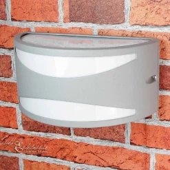 Lido Außenwandleuchte Silber aus Aluminium E27 LIMNOS< Außenwandleuchten|Moderne Lampen