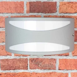 Lido Außenwandleuchte Silber aus Aluminium E27 LIMNOS< Außenwandleuchten|Moderne Lampen