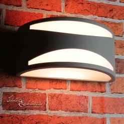 Lido Außenwandleuchte Silber aus Aluminium E27 LIMNOS< Außenwandleuchten|Moderne Lampen