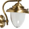 Lido Außenwandleuchte Terrasse Haus Messing Maritim IP43< Außenleuchten Antik|Außenwandleuchten