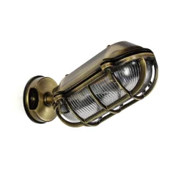 Lido Außenwandleuchte Verstellbar aus Messing Antik< Außenwandleuchten|Rustikale Lampen