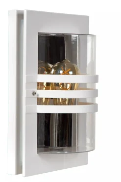 Außenwandleuchte Weiß IP44 E27 H:33 cm Terrasse Garten< Außenwandleuchten|Moderne Außenleuchten