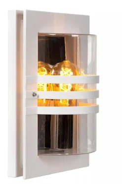 Außenwandleuchte Weiß IP44 E27 H:33 cm Terrasse Garten< Außenwandleuchten|Moderne Außenleuchten