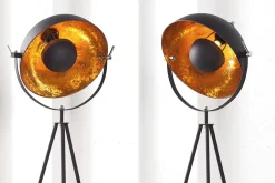 Metall Lampen|Designerlampen*Invicta Interior Außergewöhnlich Stehleuchte Retro 140cm Dreibein