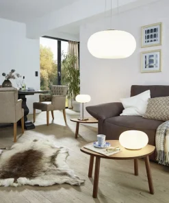 Hängelampen|Esszimmer Lampen*Eglo Außergewöhnliche Hängeleuchte Optica Weiß Ø35cm 2-Flmg