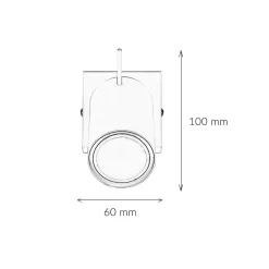 Wandleuchten|Flurlampen*Easylight Aufbau Spotstrahler ETNA in Weiß