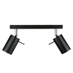 Deckenleuchten|Flurlampen*Easylight Aufbau Spotstrahler ETNA in Schwarz 2-flmg