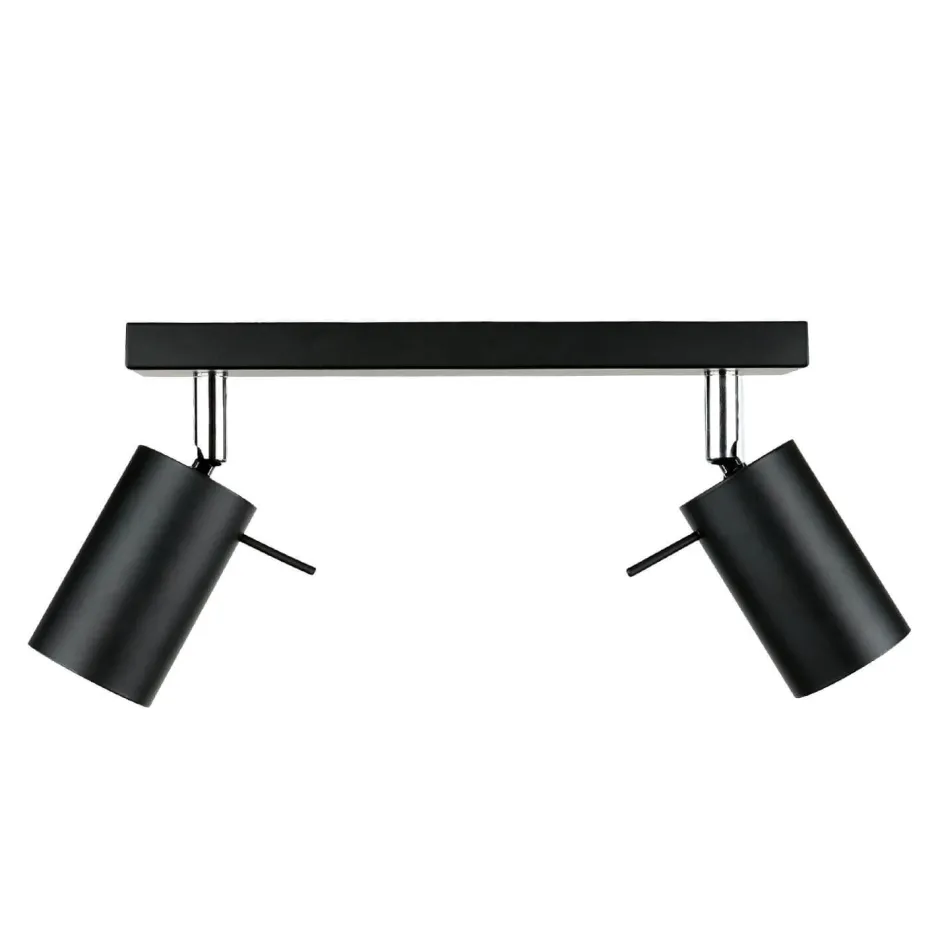 Deckenleuchten|Flurlampen*Easylight Aufbau Spotstrahler ETNA in Schwarz 2-flmg