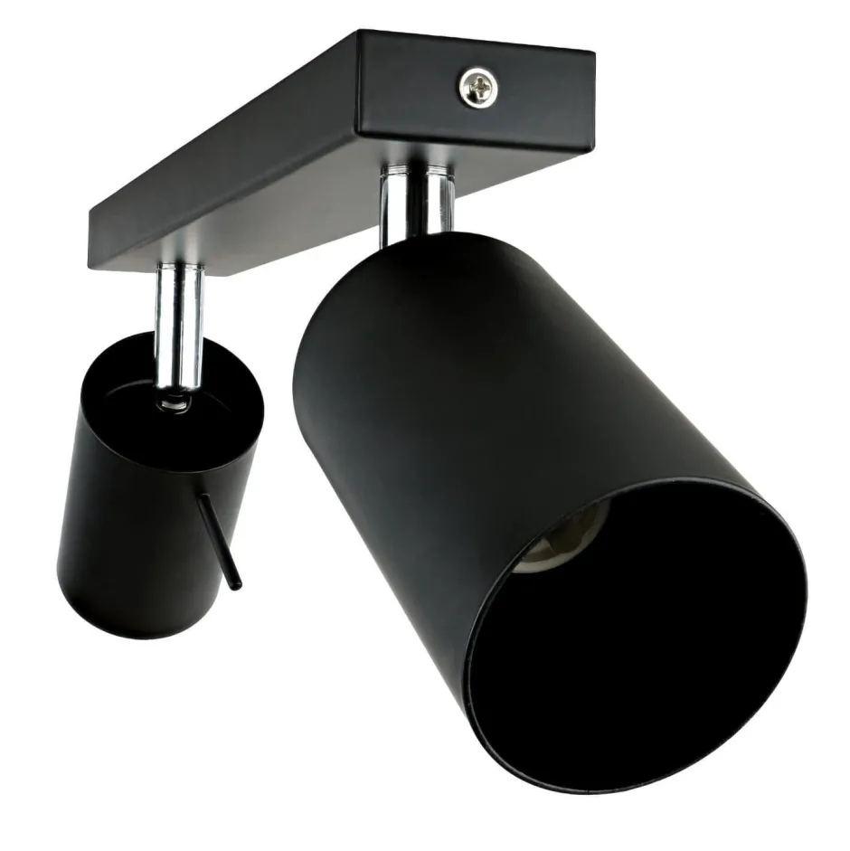 Deckenleuchten|Flurlampen*Easylight Aufbau Spotstrahler ETNA in Schwarz 2-flmg