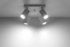 Wohnzimmerlampen|Bauhaus Lampen*Sollux Aufbau Spotstrahler FALERIA in Weiß 4-flmg