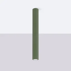 Wohnzimmerlampen|Küchenlampen*Sollux Aufbauspot GU10 Ø 6,5 cm H: 60 cm Aufputz Grün Modern