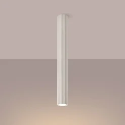Sollux Aufbauspot Metall Ø 6,5 cm H: 60 cm GU10 in Creme Modern< Wohnzimmerlampen|Küchenlampen