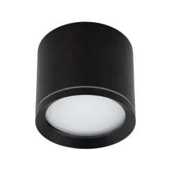 Metall Lampen|Feuchtraumleuchten*TK Lighting Aufbauspot Schwarz Aluminium GX53 IP44 Ø8,4 cm Aufputz