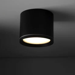 Metall Lampen|Feuchtraumleuchten*TK Lighting Aufbauspot Schwarz Aluminium GX53 IP44 Ø8,4 cm Aufputz