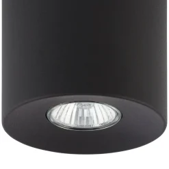 TK Lighting Aufbauspot Schwarz Metall Ø 11 cm rund GU10 ADELIA< Spots|Küchenlampen