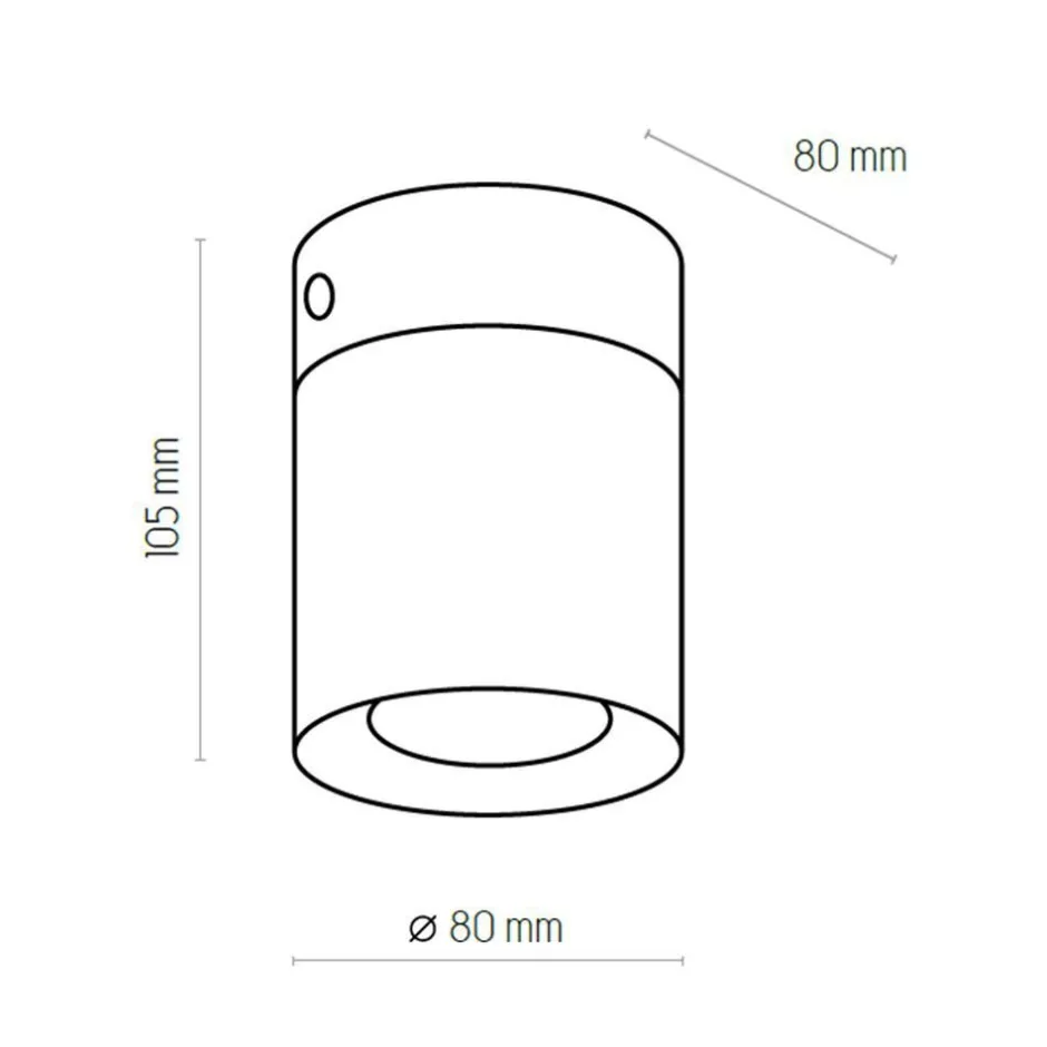 TK Lighting Aufbauspot Schwarz Metall GU10 akzentuiertes Licht< Spots|Flurlampen