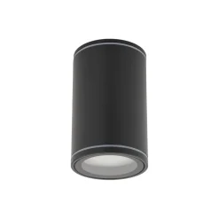 Metall Lampen|Feuchtraumleuchten*TK Lighting Aufbauspot Schwarz Metall GU10 IP44 Ø6,3 cm Aufputz