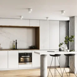 TK Lighting Aufbauspot Weiß Aluminium GX53 IP44 Ø8,4 cm Aufputz< Metall Lampen|Feuchtraumleuchten