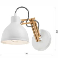 Lamkur Aufbaustrahler Beleuchtung Holz Modern TIASIA< Spots|Wandleuchten