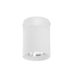 TK Lighting Aufbaustrahler GU10 Metall Weiß akzentuiert Ø8 cm< Spots|Flurlampen