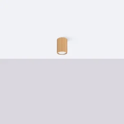 Sollux Aufputz Spot GU10 H: 10 cm Ø 6,5 cm klein in Gold Modern< Flurlampen|Wohnzimmerlampen