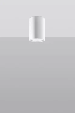 Sollux Aufputz Spot Weiß Metall rund Ø 6 cm H: 10 cm klein GU10< Moderne Lampen|Küchenlampen