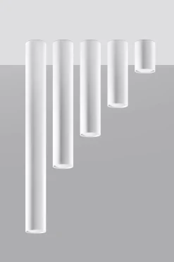 Sollux Aufputz Spot Weiß Metall rund Ø 6 cm H: 10 cm klein GU10< Moderne Lampen|Küchenlampen