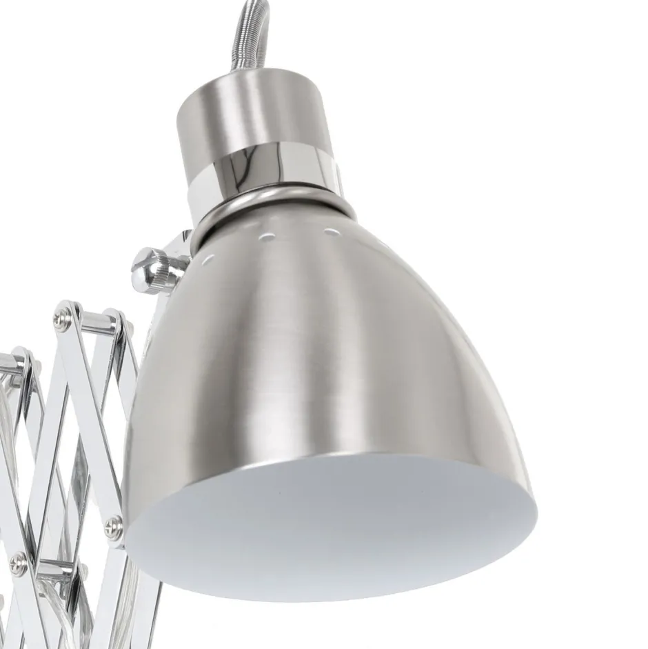 Spots|Wandleuchten*Steinhauer Ausziehbarer Wandspot Metall E27 dimmbar mit Stecker